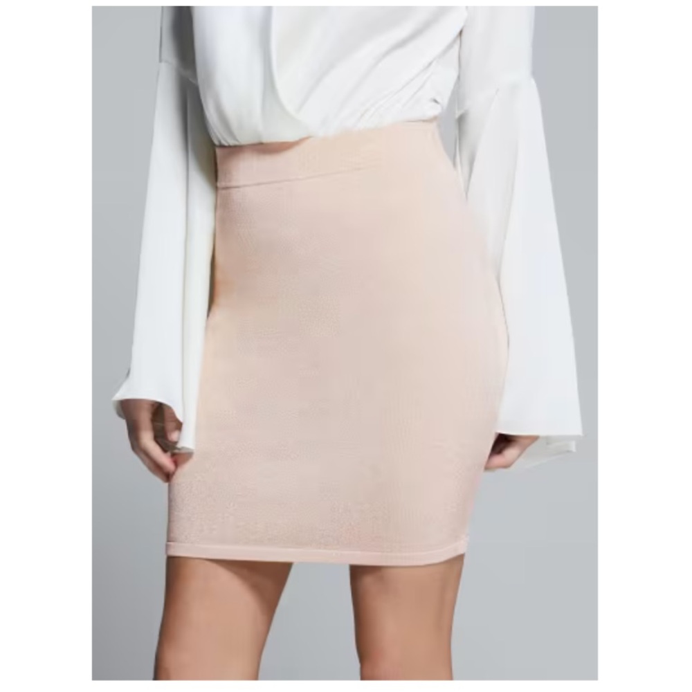 Marciano Ivory Hue Metalic Thread Skirt - Size M